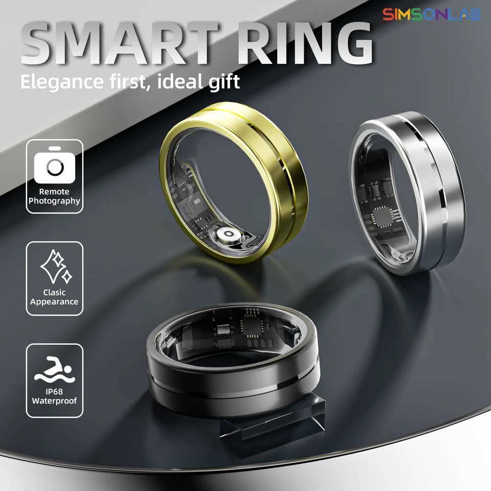 2025 New Smart Ring Health Tracker/Heart Rate/Sleep Monitoring Step Counting 5 ATM Waterproof Multi Sports Modes For Men Women W250819