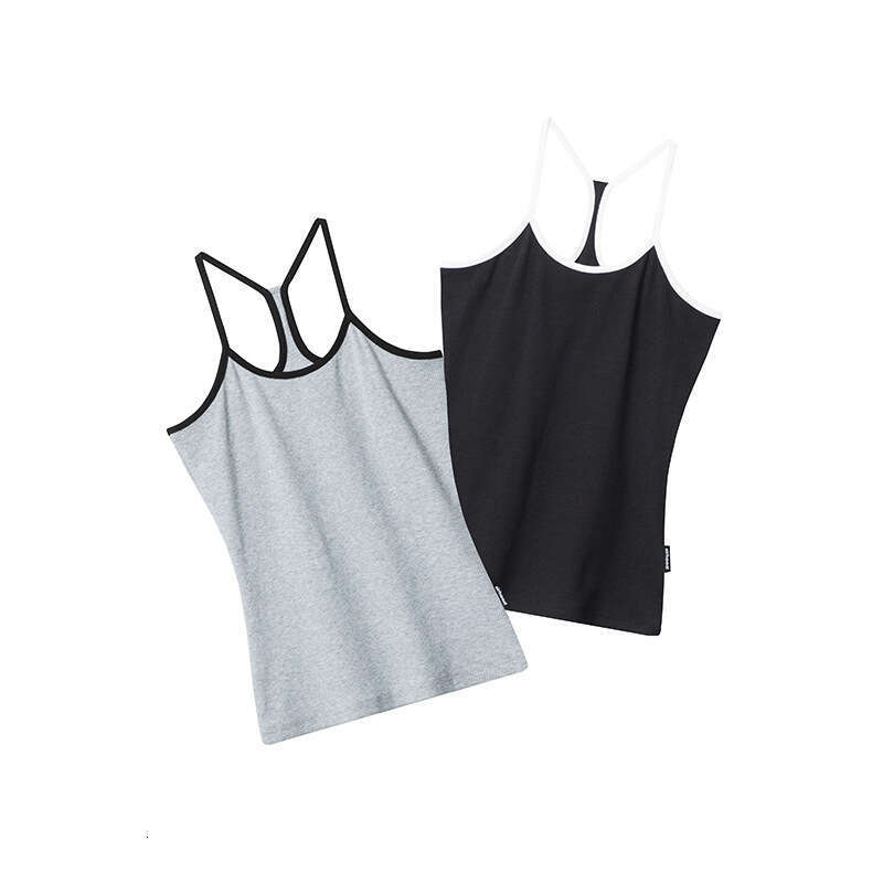 New Pure Desire Sexy Slim Fit Inner And Outer Wear Color-Block Camisole Women's Tank Hot Girl Top B3