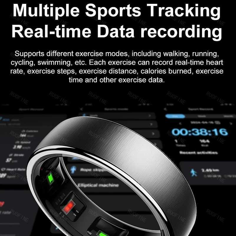 10 Monitoring Ring For Galaxy Qring Heart Rate Monitor More Precise Stainless Steel Wireless Charger Products 2025 New Couples W250819