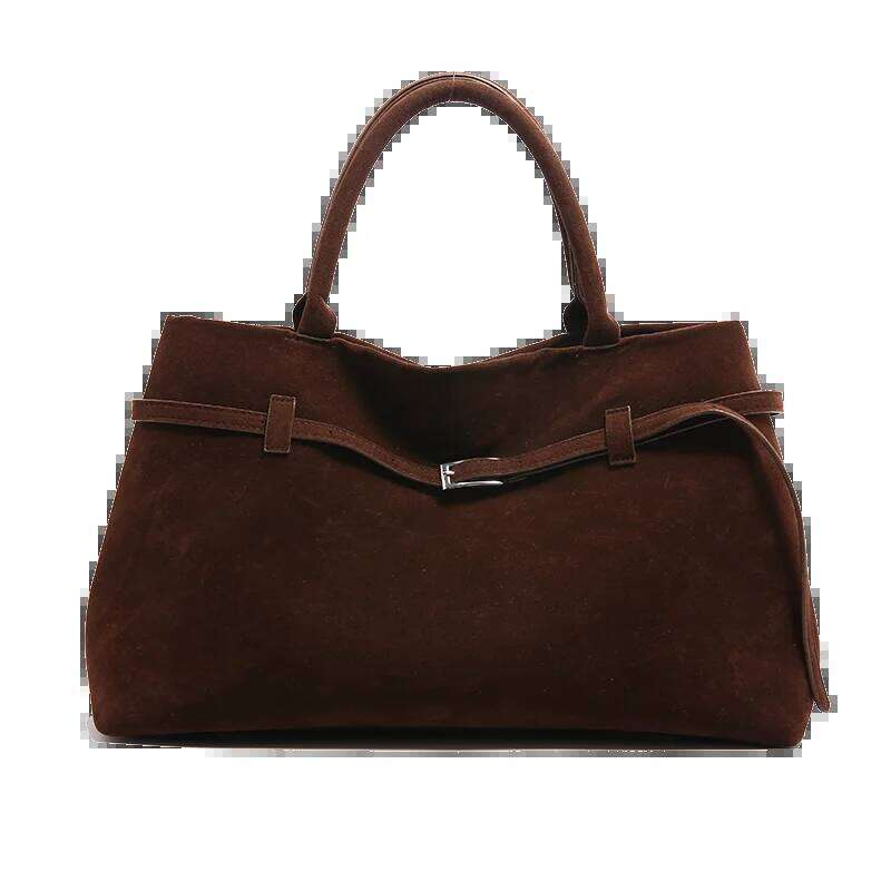 Large Faux Suede Handbags Women England Style Vintage Casual Totes Solid Elegant Lady Packages Designer Female Shoulder Bags bag