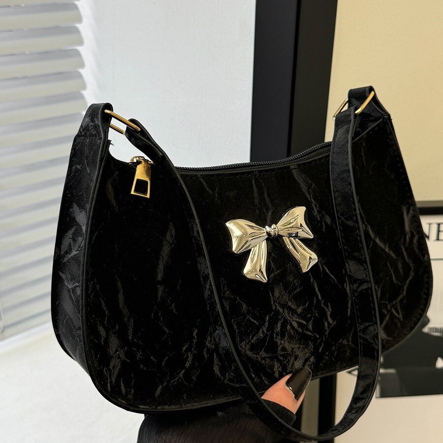 2025 Autumn Bow Women's Handbag Trend Korean style Underarm Cross Shoulder Chain Shoulder Bag Women's Cross Shoulder Bag Designer Bag Women&