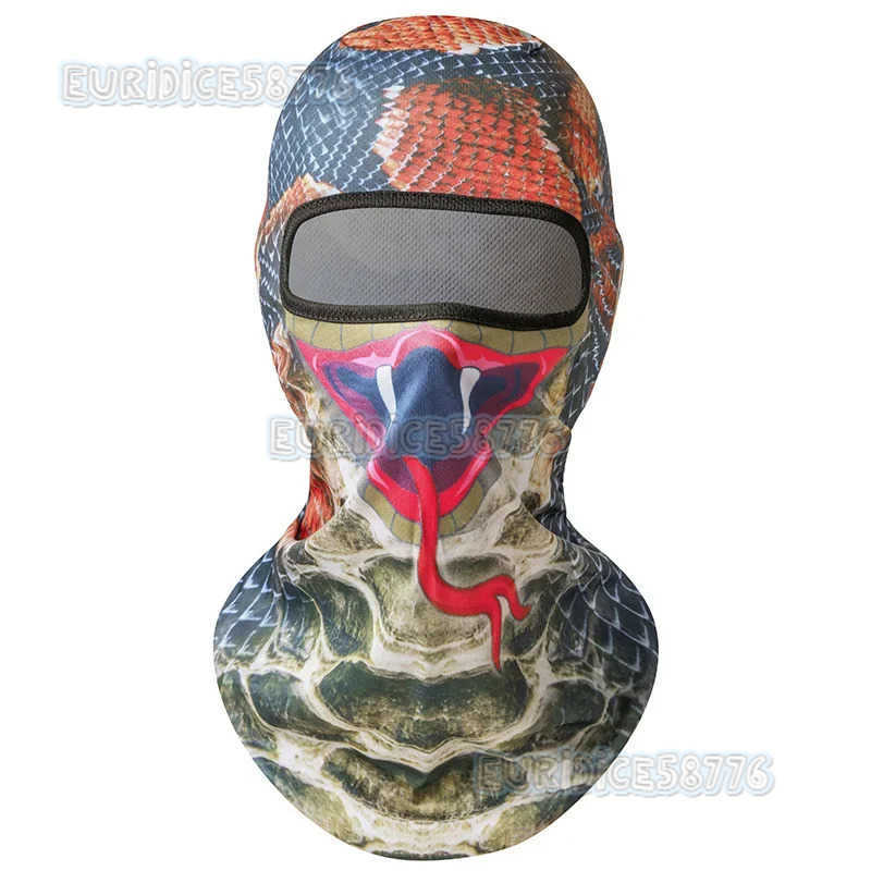Outdoor Cycling Mask Unisex Summer 3D Animal Portrait Triangle Mask Sports Outdoor Neck Scarf Wind Sand Dustproof Helmet Lining H250819
