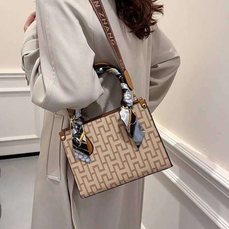 Classic Tote Bag For Women Elegant Monogram Shoulder Purse Spacious Mother S Day Gift Handbag With Wide Straps