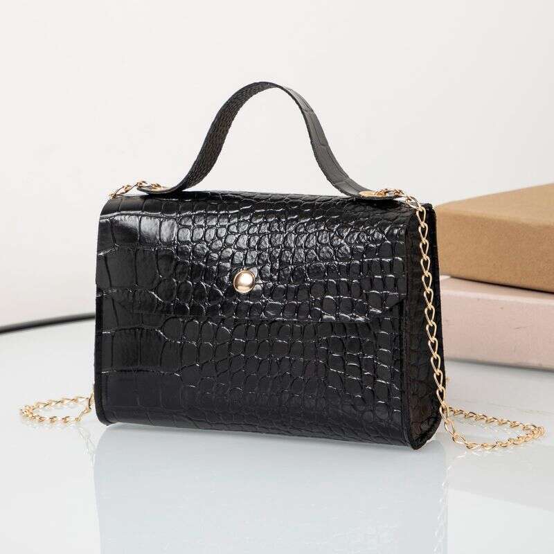 Crocodile Small Square Women's 2025 Korean Handbag Bag Leisure Hundred Exquisite