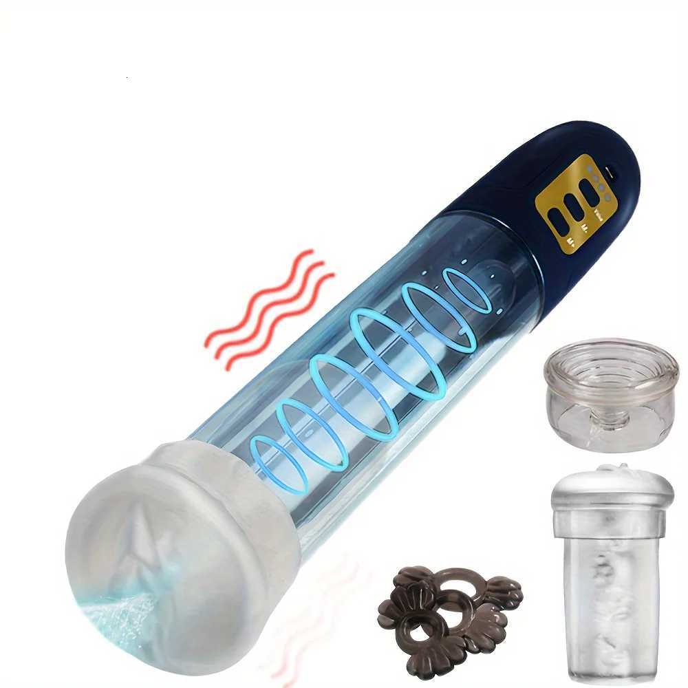 1 pc Electric Penis Pump Sex Toys for Men Male penis exercise masturbator Penile Vacuum Pump Penis Massager Male Masturbator XJ250819