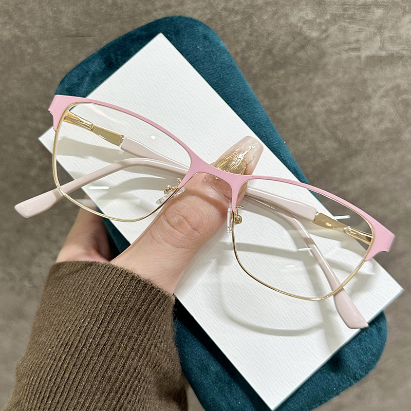 Ultra-lightweight, pure-style thin-frame glasses with blue light protection, classic and versatile G95-286