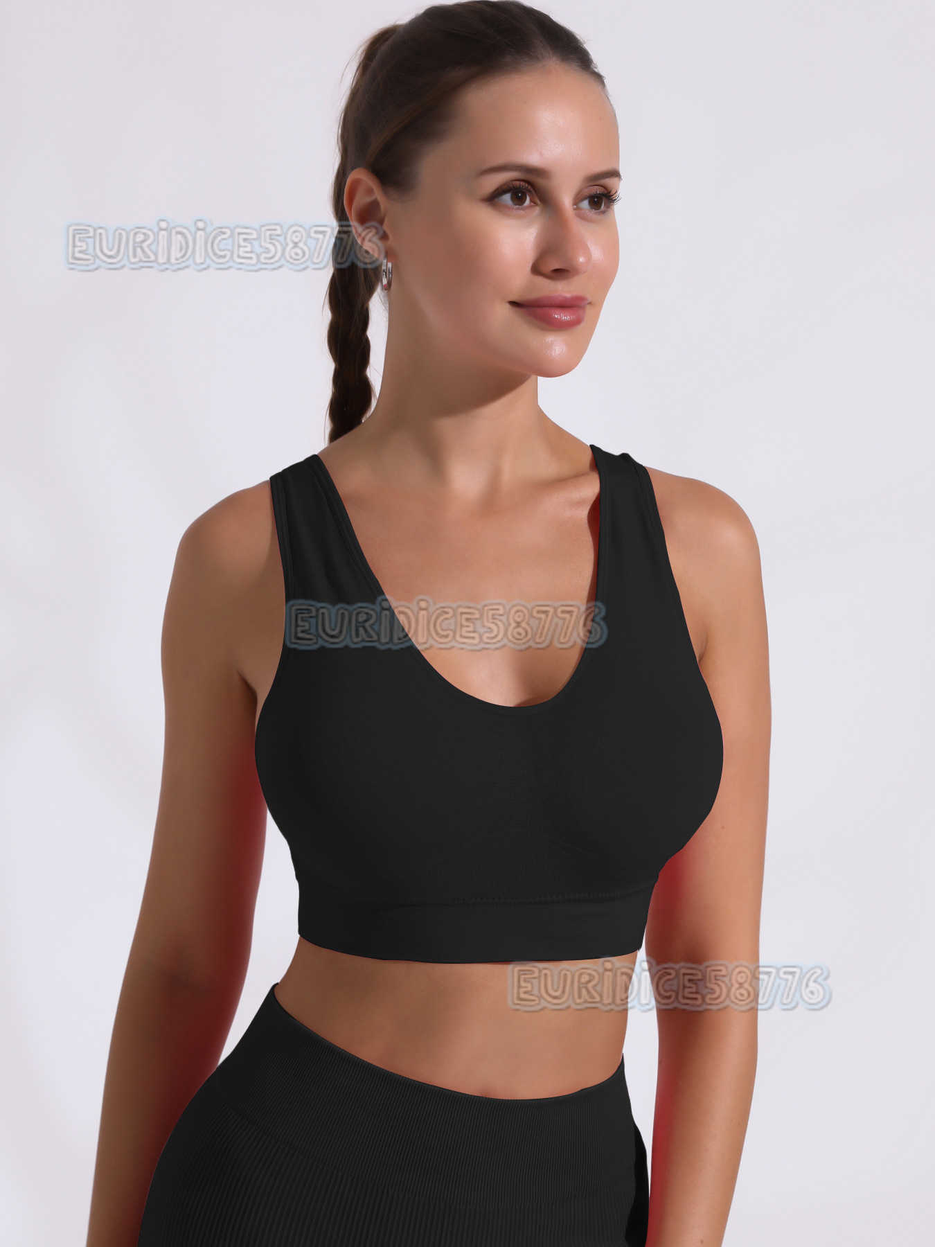 Detachable Cup Yoga Vest for Women Shockproof Gathered Beautiful Back Wearable Outside Running Fitness Sports Bra H250819