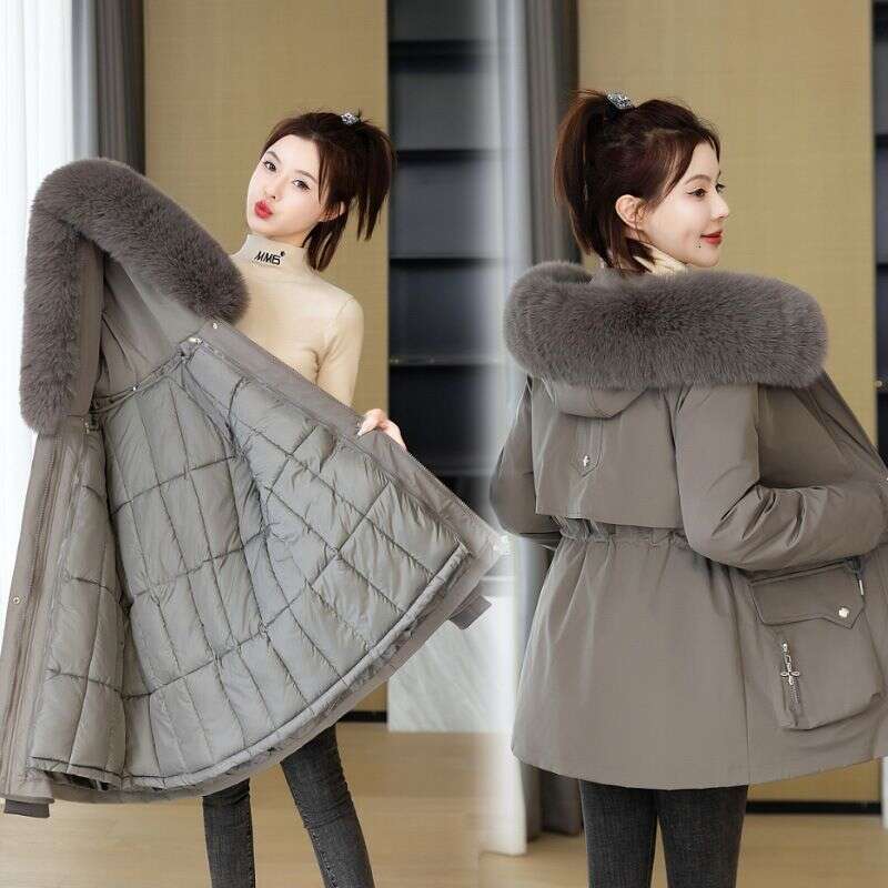 Women's Clothing new off season with detachable liner cotton padded jacket thick winter coat