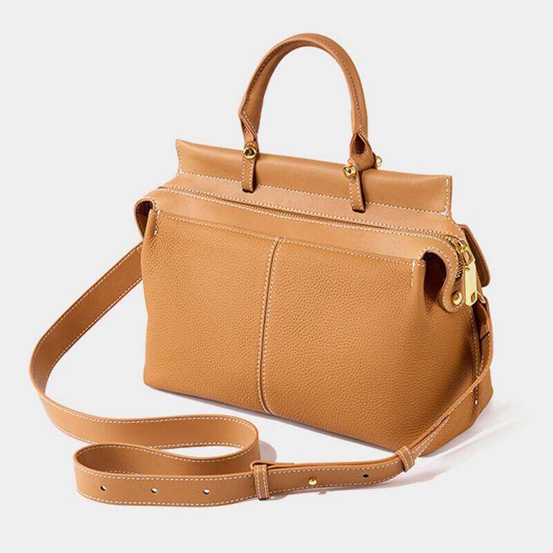 2025 New Style Ladies' Genuine Leather Light - And Fashionable Messenger Cowhide Shoulder Bags, Casual Cross