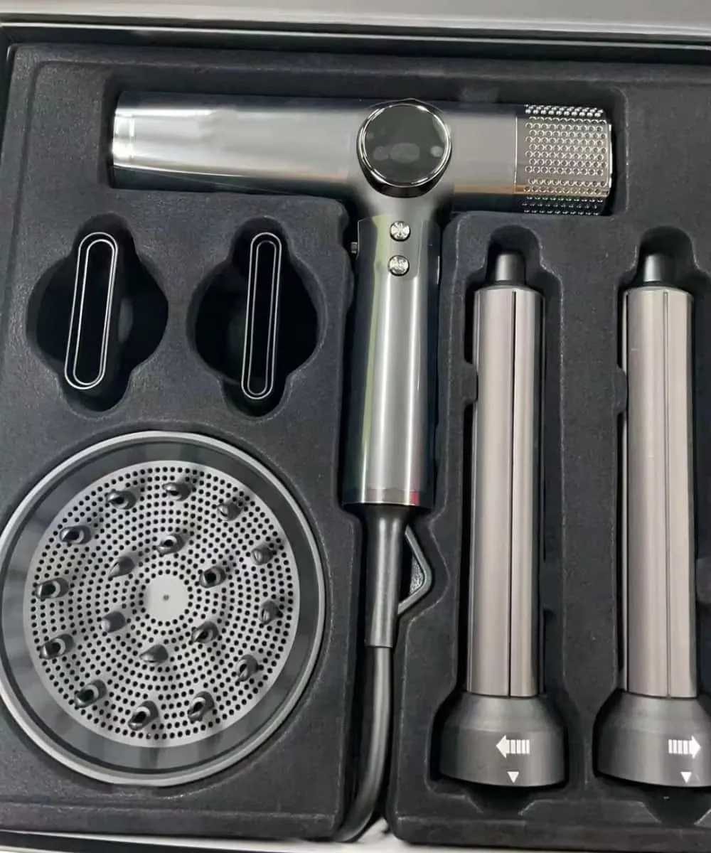Professional Fast Drying Low Noise Negative Ionic High-Speed 0000 RPM Brushless Motor Hair Dryer Set with Magnetic Nozzle W250819