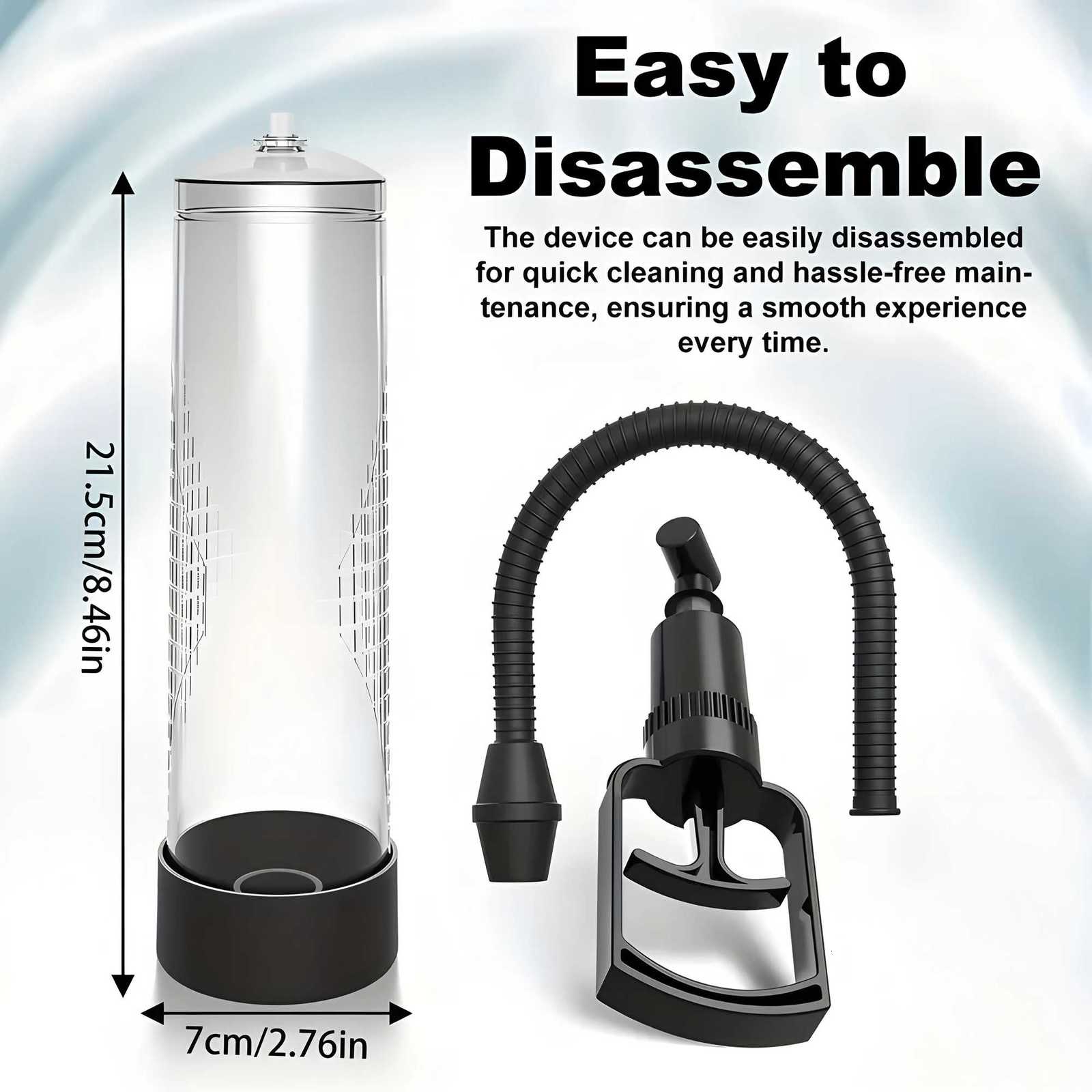 Male Pull-Rod Penis Pump Sex Toy Penis Enlargement and Thickening Trainer Extender Vacuum Pump Male Masturbator Adult Sex Toys XJ250819