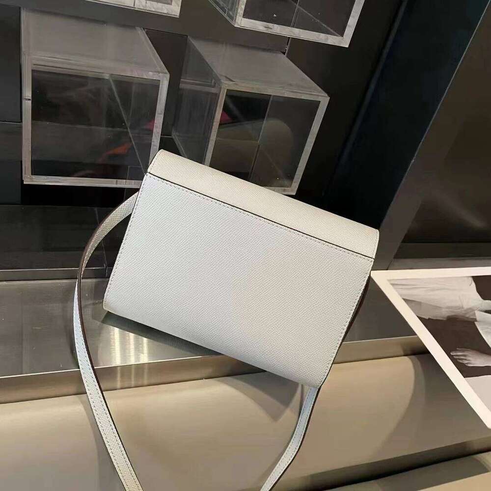 Fashion Palmprint Genuine Leather Small Square Bag High Quality Versatile Single Shoulder Crossbody Bags For Women