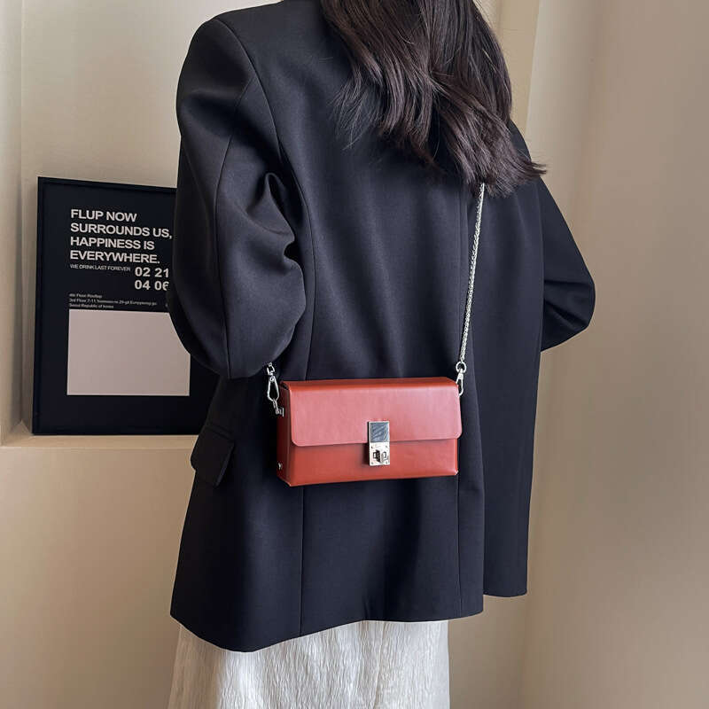 This Year's Trendy Bags for Women Autumn 2025 New Fashionable Textured Single Shoulder Bags Small Square Celebrity Designer Chain Crossbody Bag