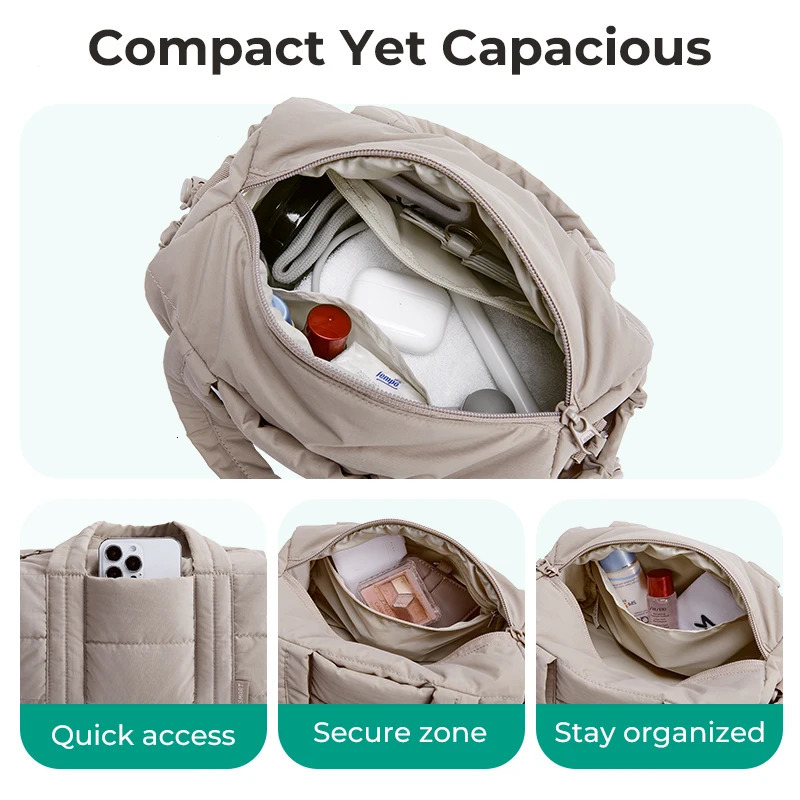 BAGSMART Hobos Crossbody Bag for Women Large Capacity Casual Shoulder Bags Multifunctional Lady Handbag Sport Travel Bag 250814