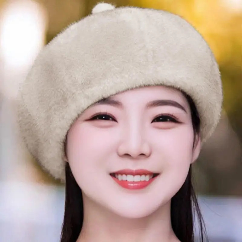 Retro Beret Hat Autumn Winter Women British Hepburn stylish Artist Painter Hats Thick Warm Woolen Pumpkin Beanies Cap 250819