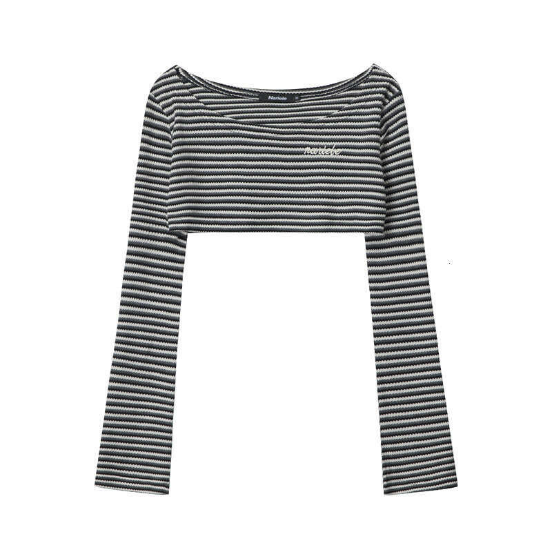 Off-Shoulder Set Design Sexy Top Women Pure Desire Short Hot Girl T-Shirt Ins B3