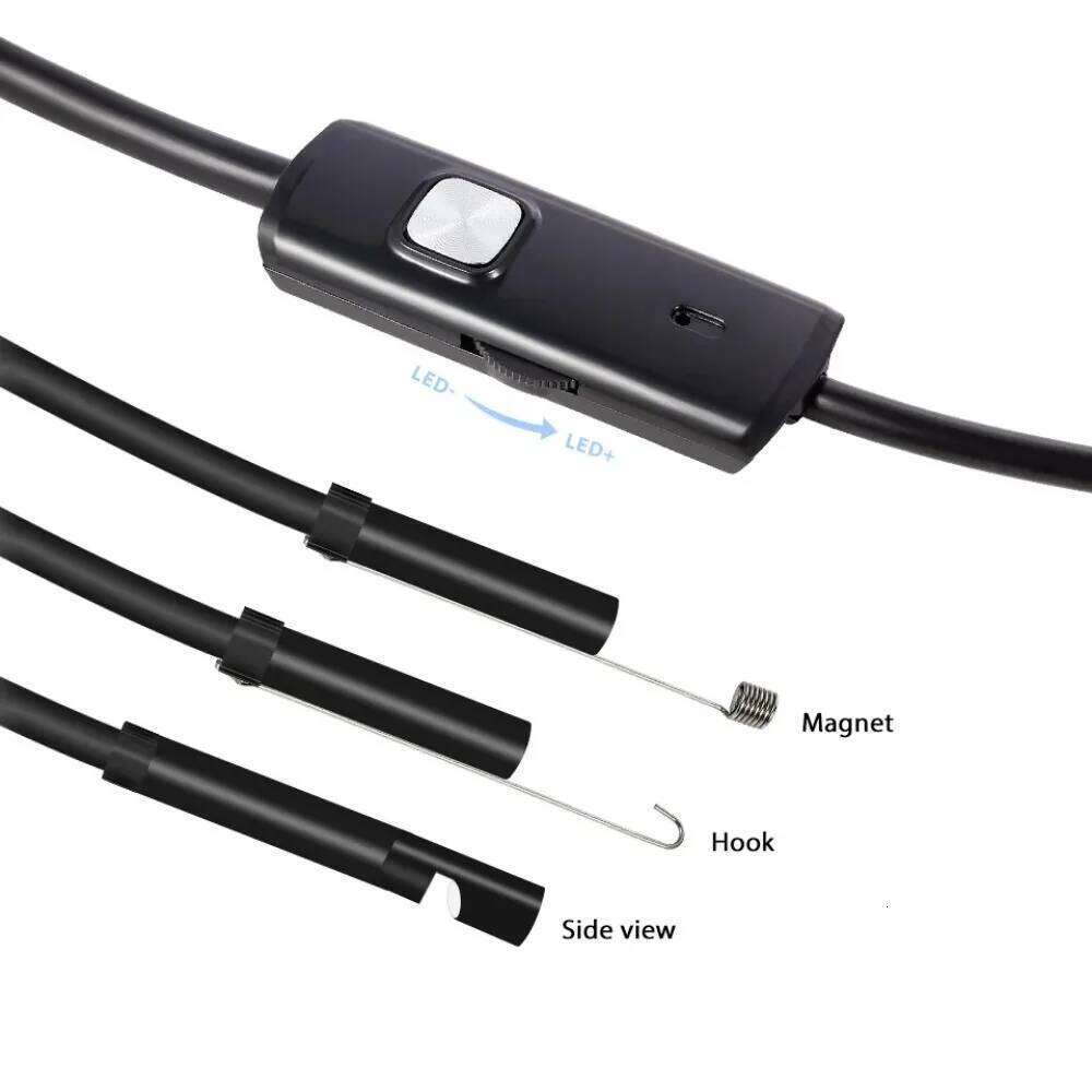 7Mm Android Endoscope 3 In1 Micro USB Type C Borescope Mini Camera Waterproof LED Car Inspection For HUAWEI XIAOMI PC