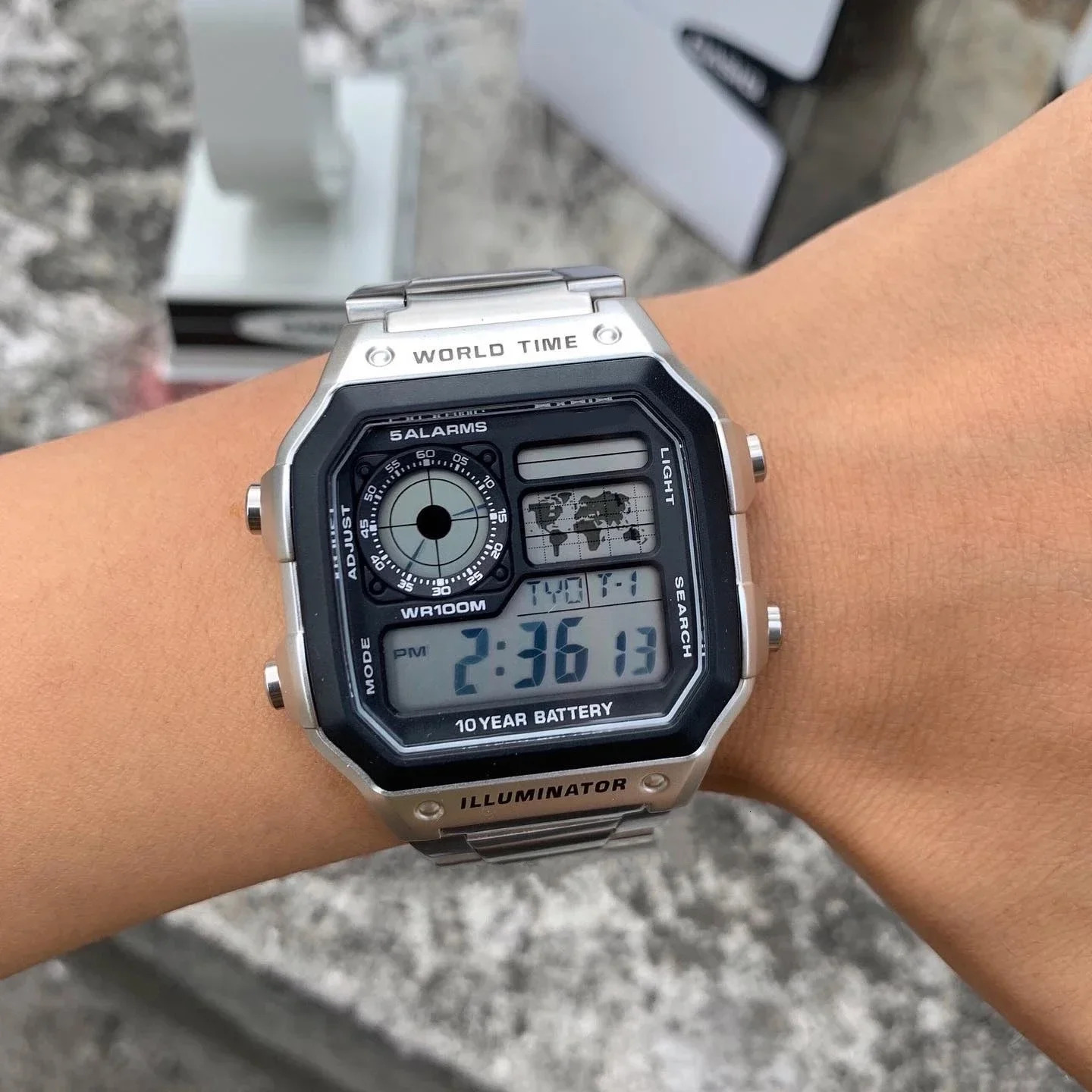 F91W Band Watch Waterproof Retro Digital Stainless Steel Sports Military Watches Men Women Digital Electronic Wrist Watch Clock 250819