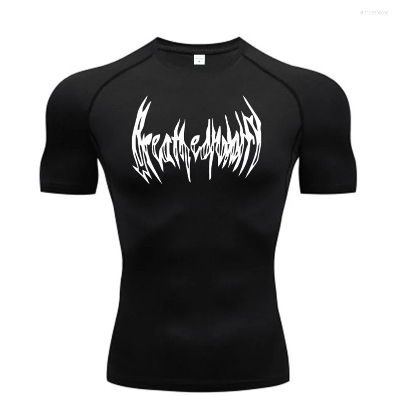 Men's T Shirts 2025 Latest Fitness T-shirt Muscle Gym Compression Sports Wear Quick Drying Breathable Underpants Men Clothing