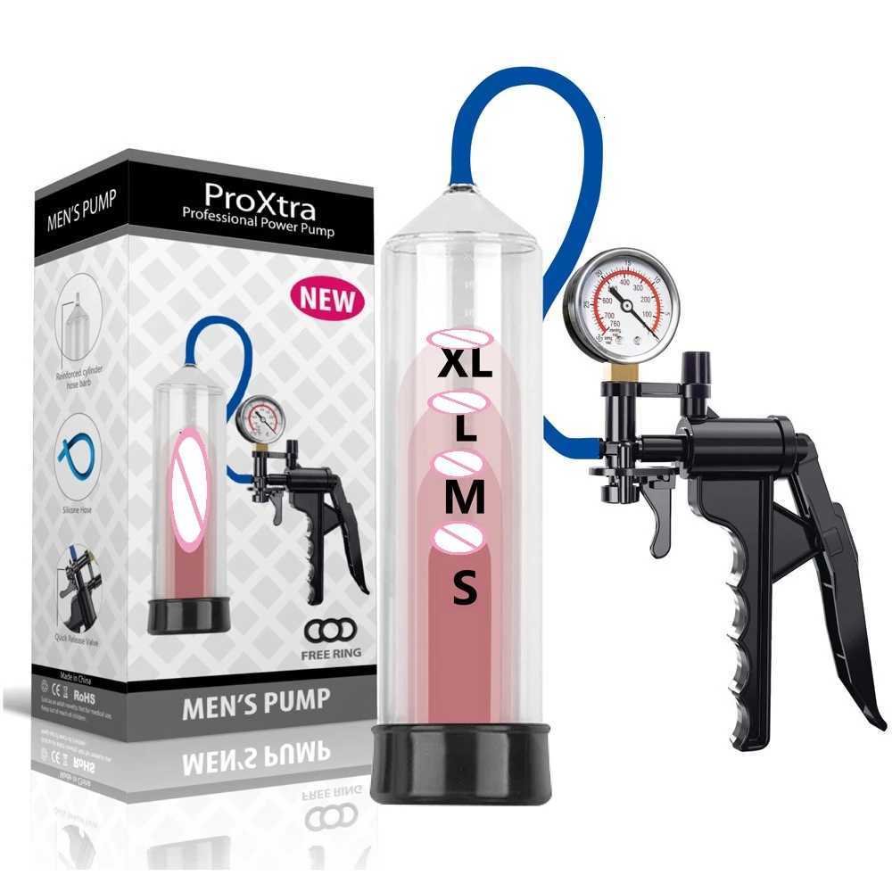 Male Penis Pump Manual Penis Enlarger for Men Vacuum Pump Male Masturbation Penis Extender Trainer Adult Erotic Sex Toys 18+ XJ250819
