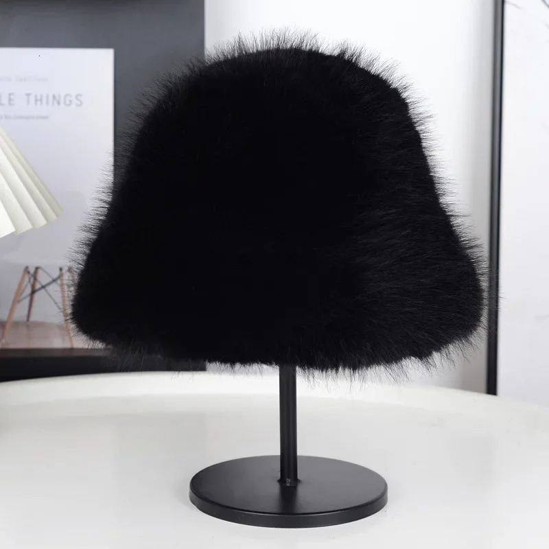 2025 Winter Women Fisherman Beanie Hat Thick Plush Princess Style Comfort Warm Cap for Large Head Size 250819