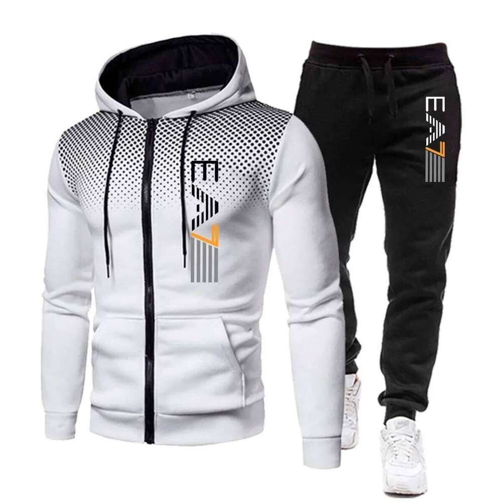 New Fashion For Hoodie Fiess Gym Clothing Men Running Set Sportswear Jogger Men's Tracksuit Winter Suit Sports