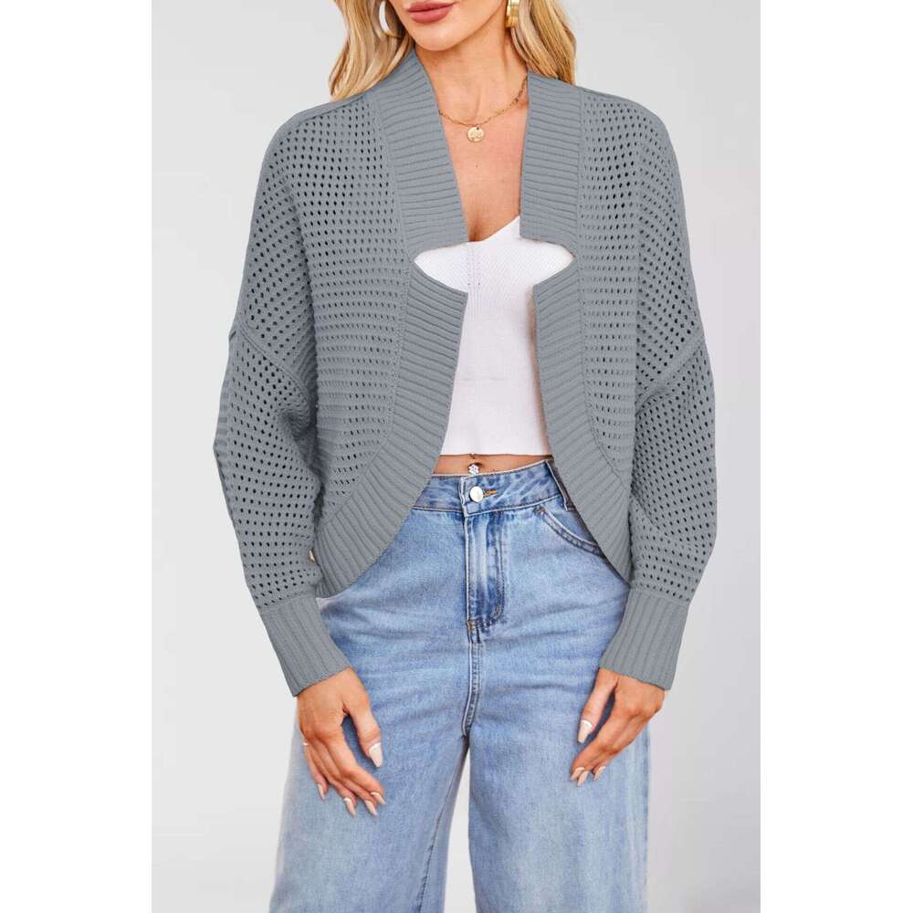 New Women's Fashion Batwing Sleeve Knitted Cardigan Sweater For Autumn And Winter B5