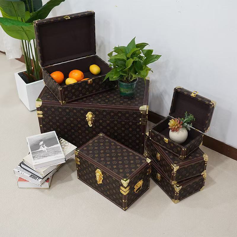 European-style Lockable Wooden Storage Box for Cloakroom, Study Room, Clothing, Toys ddmythur