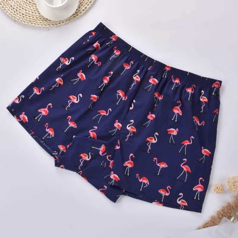 Men Underwear Boxers Shorts Cotton Sleep Underpants High Quality Brands Short Printed Loose Comfortable Homewear Mens Underpants W250819