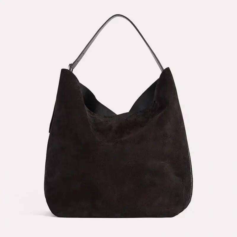 European And American Retro Suede Frosted New Commuting Simple Multifunctional Large Capacity Portable Shoulder Bag