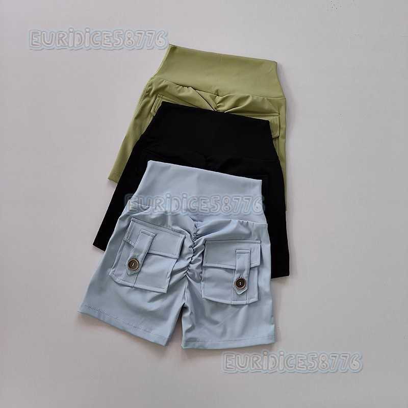 Peach Hip Sports Pants with Pockets Womens Hip Lifting Tight Yoga Shorts Breathable Fast Dry Running Fitness Hot Pants H250819