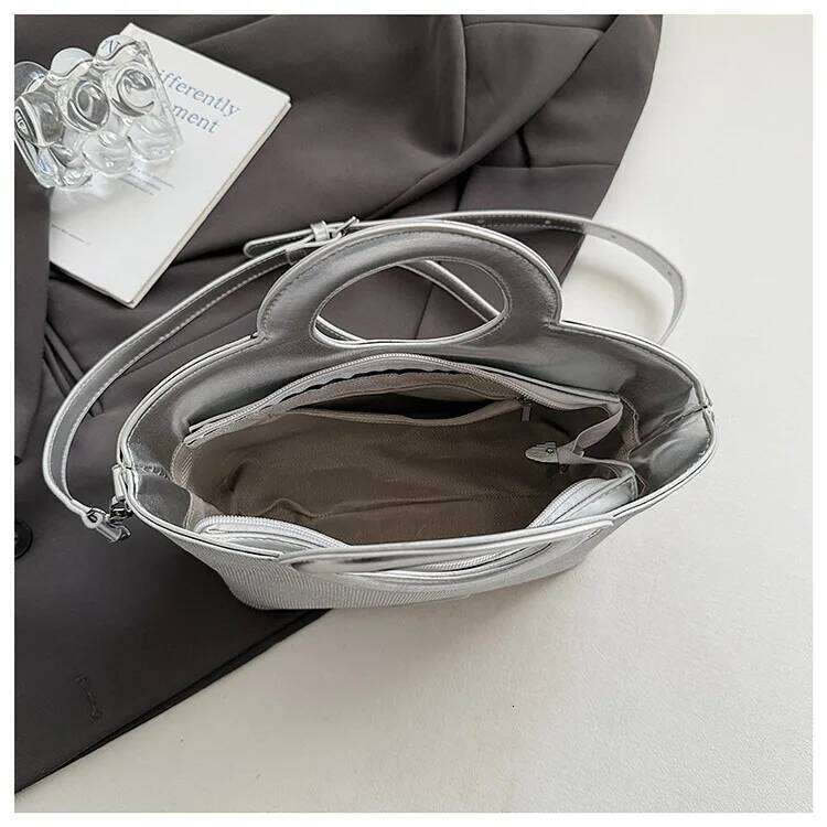 Designer Pendant Sequined PU Leather Floral Print Women S Handbag Fashion Crossbody Bag Bucket Tote