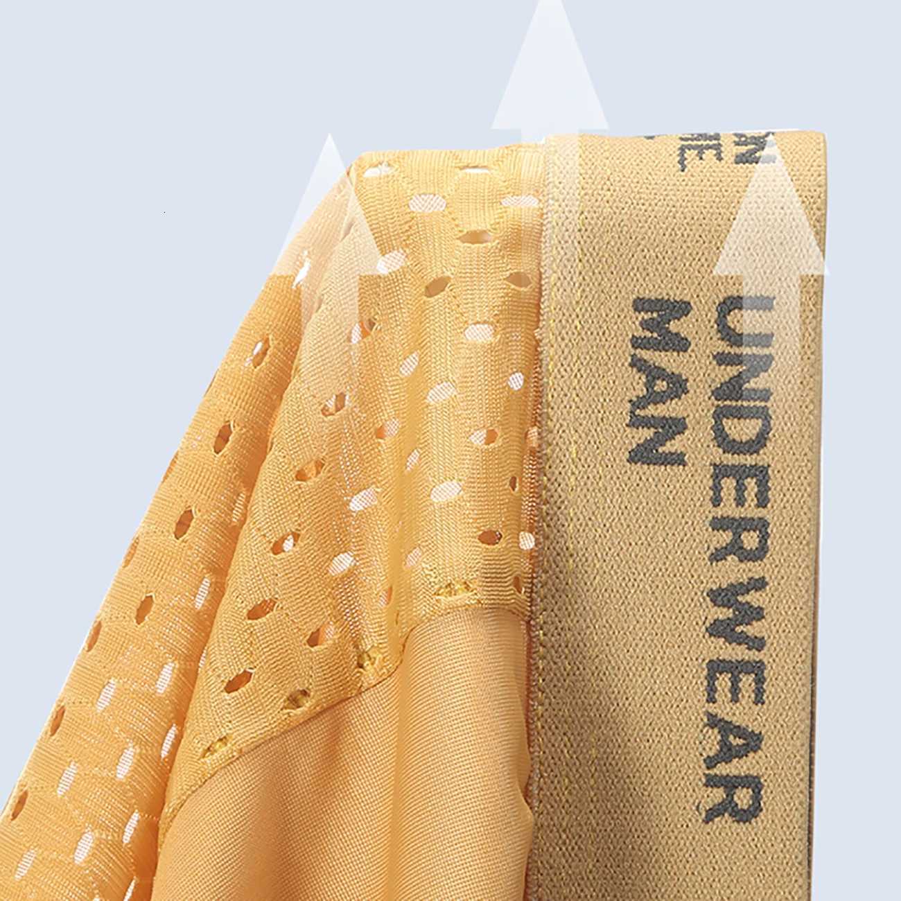 3PCS/LOT Mens Underwear Breathable Mesh Men Underpants Thin Sexy Boxers Men Panties Boxer Shorts Ice Silk W250819