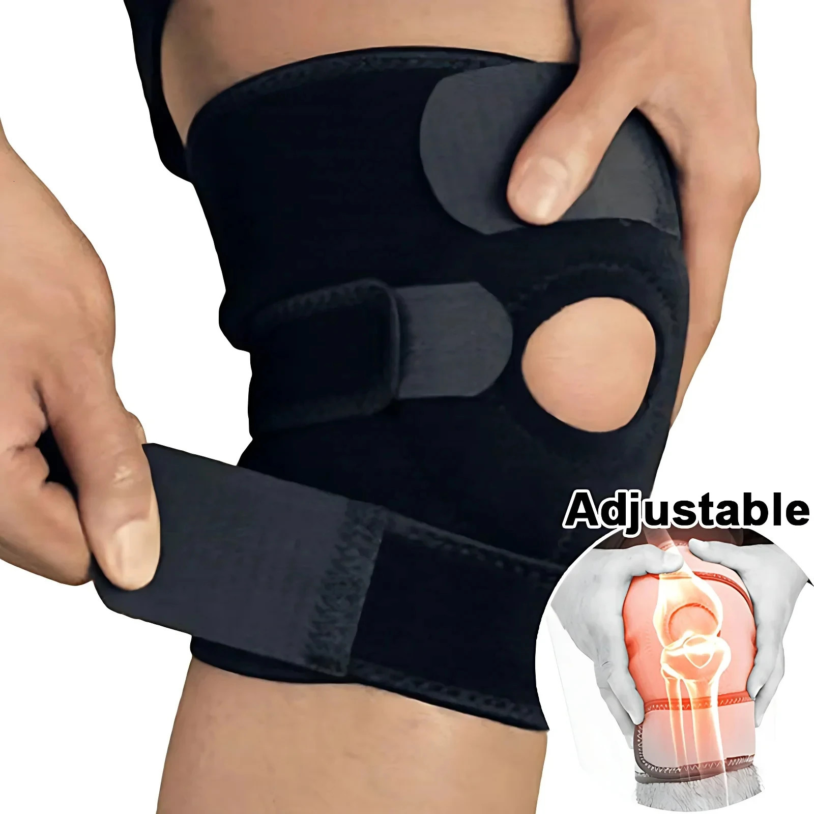 1PC Orthopedic Knee Pad Brace Support Joint Pain Relif Patella Protector Adjustable Sport Kneepad Guard Meniscus Ligament 250815