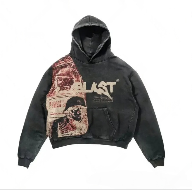 Women's Hoodies Hoodie 2024 Drop Shopp Coats Streetwear Gothic Casual Alphabet Blast Print Pattern Skull Women Harajuku Men Clothing