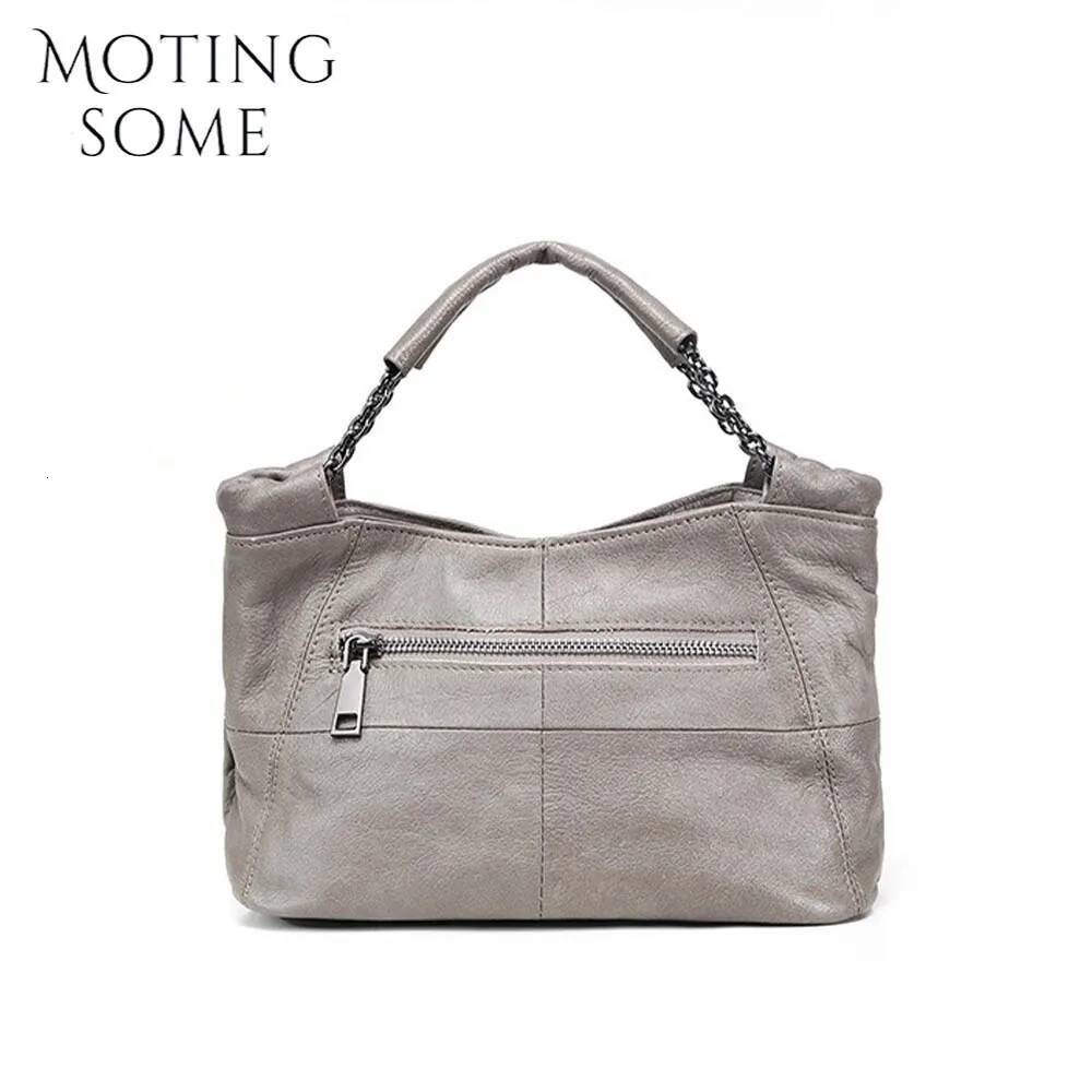Motingsome Fashionable Women Shoulder Cow Leather Saddle Bags Mini Tote Cute Messenger Lady Daily Purses 2024 New