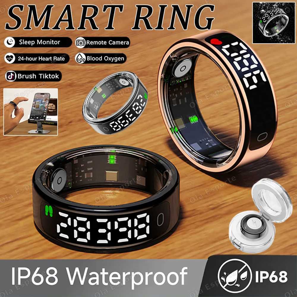 New R13 Smart Ring Men Women Display Screen Gesture Swipe Video Smart Ring Waterproof Heart Rate Sleep Health Monitor Rings 2025 W250819