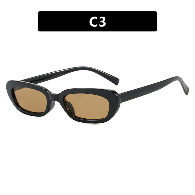 Refined Narrow Frame Cat Eye Sunglasses 2025 New European Minimalist Metal Sunglasses for Women