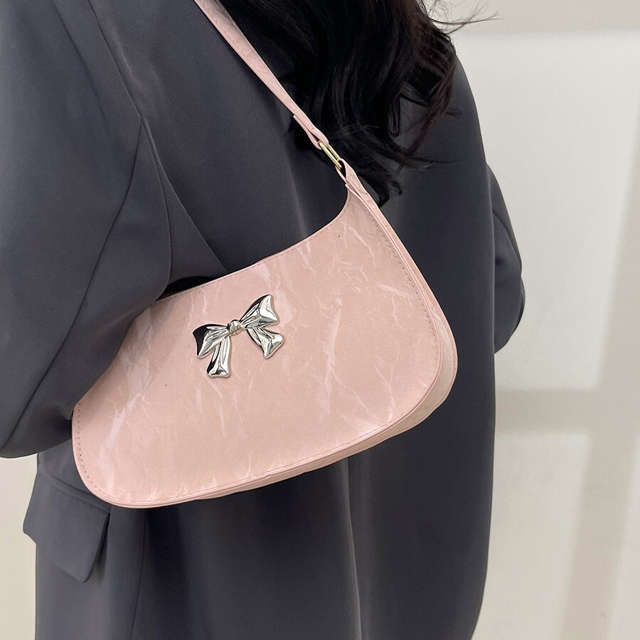 2025 Autumn Bow Women's Handbag Trend Korean style Underarm Cross Shoulder Chain Shoulder Bag Women's Cross Shoulder Bag Designer Bag Women&