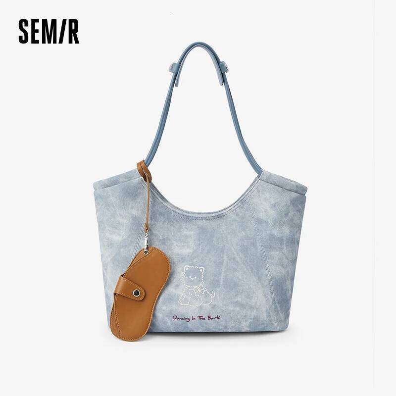 Semir Women Tote Large Capacity Commute Shoulder 2025 New Handbag Popular Underarm Bag Cartoon Print