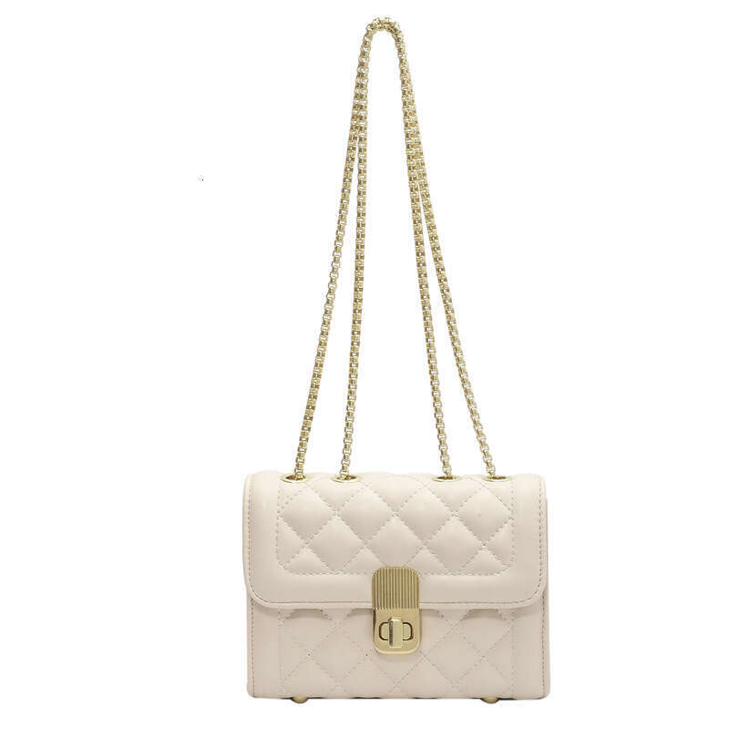 Quilted Bags Embroidery for Women 2025 New Versatile Chain Crossbody Designer Trendy Textured Fashion Single Shoulder Small Square Bag
