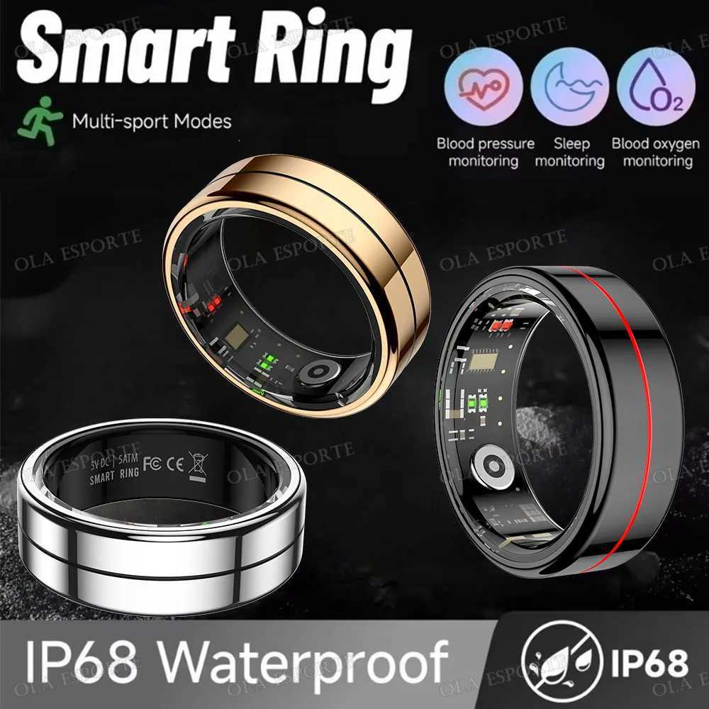 2025 New Smart Ring Blood Pressure Heart Rate Monitoring Smart Ring IP68 5ATM Waterproof Multi-sport Mode Smart Ring for Men and Women W250819