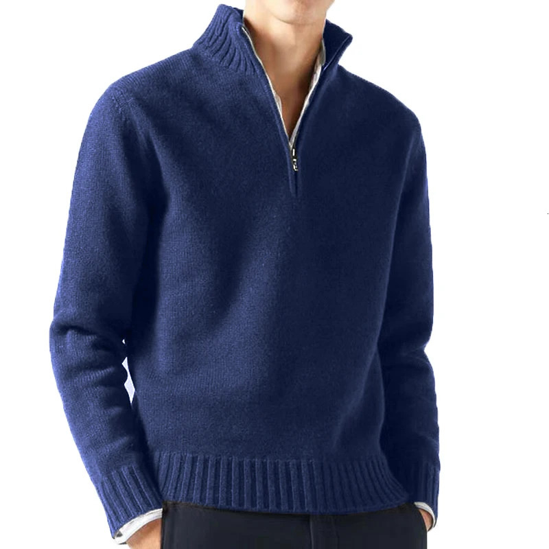 Autum Men Turtlenecks Sweaters Knitwear Pullovers Solid Color Long Sleeved Sweater Male Casual Daily Warm Coats 250819