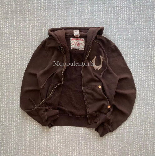 True Relgions Hoodie Men's Outer Garment Front And Back Printed Hooded Sweatshirt Couple Loose Pullover Designer Hoodies High-Quality 77B