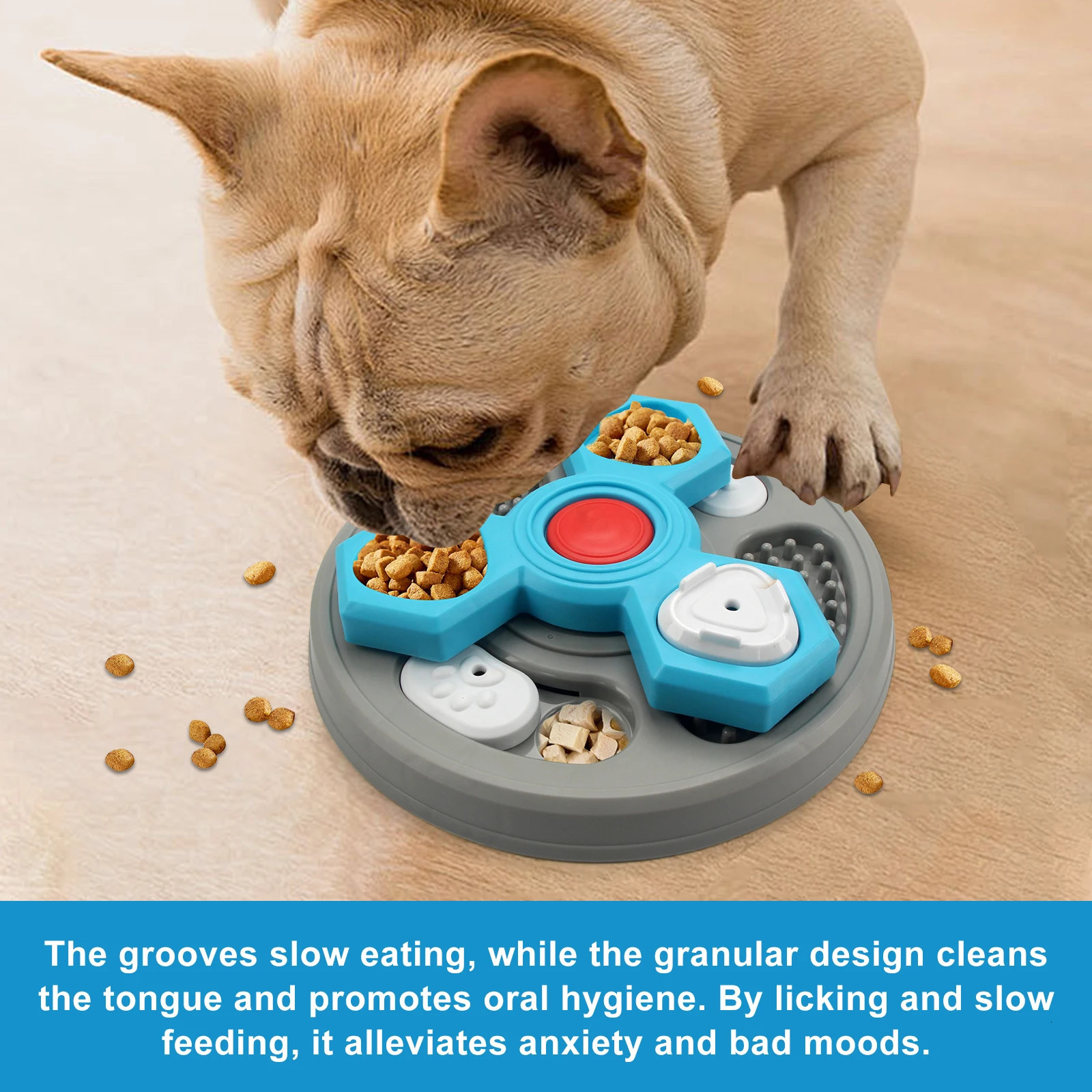 2-Layers Dog Puzzle Toys Slow Feeder Food Dispenser Interactive Increase Puppy IQ Anti-Choking Tableware Dog Licking Plates 250813