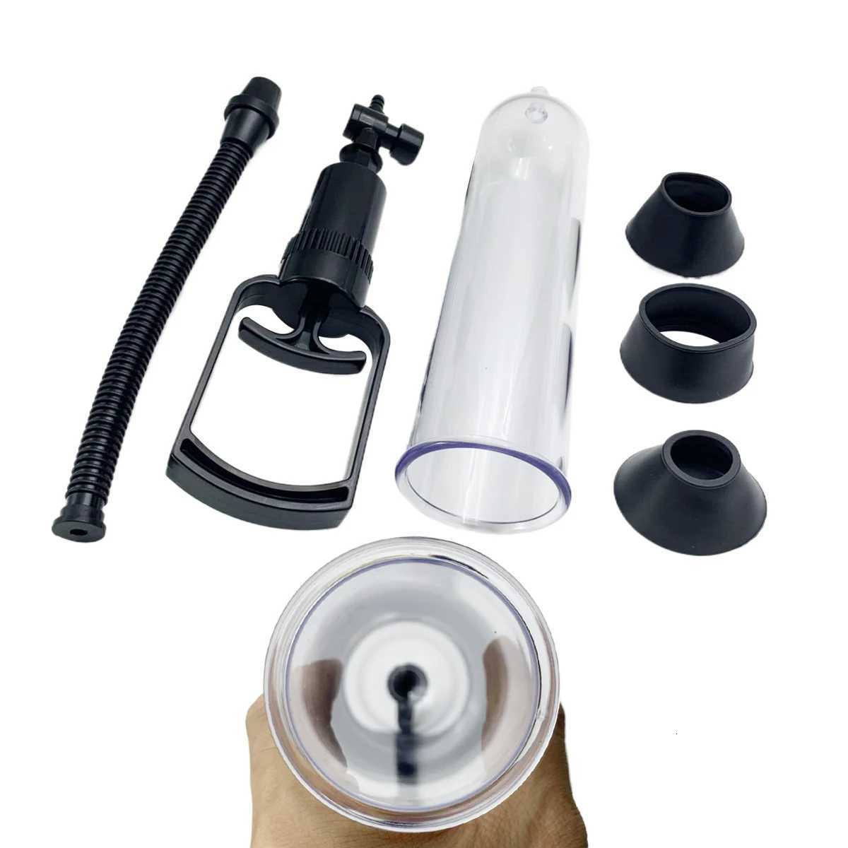 3 Sizes Hand-Controlled Penis Pump Sucking Massage Masturbation Penis Head Stimulation Fun Flirtation Stimulation Adult Sex Toys XJ250819