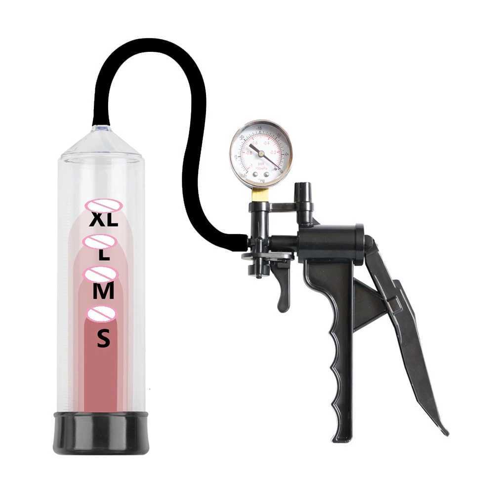 Male Penis Pump Manual Penis Enlarger for Men Vacuum Pump Male Masturbation Penis Extender Trainer Adult Erotic Sex Toys 18+ XJ250819