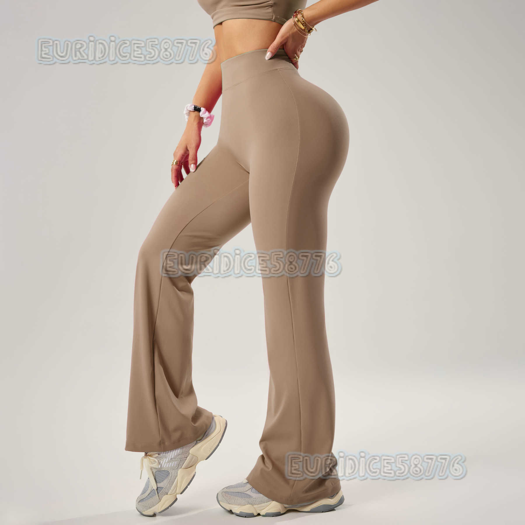 Peach Butt-lifting Yoga Flared Pants Fitness Sports Wide-leg Slightly Flared Pants High-waisted Quick-dry Yoga Pants for Women H250819