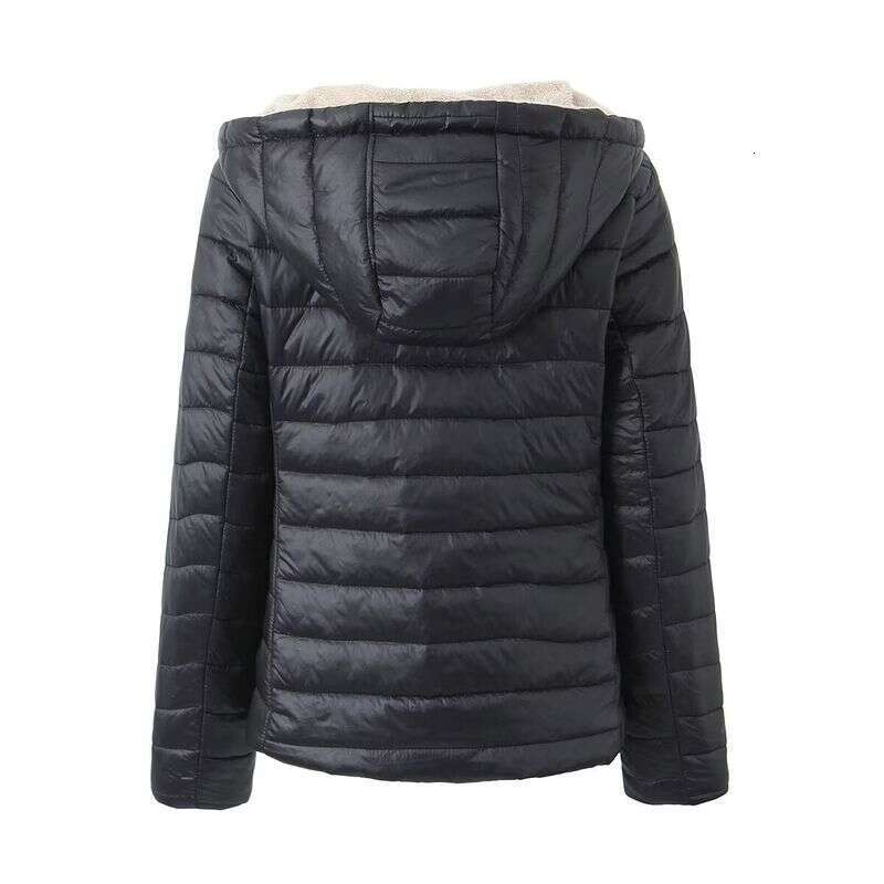 Women's Clothing new casual coat women's short plus veet loose hooded cotton jacket
