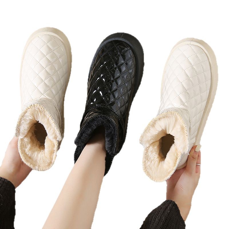 Free delivery designer woman cotton boots Snow boots for women low cut and plush lightweight daily wearing cotton boots
